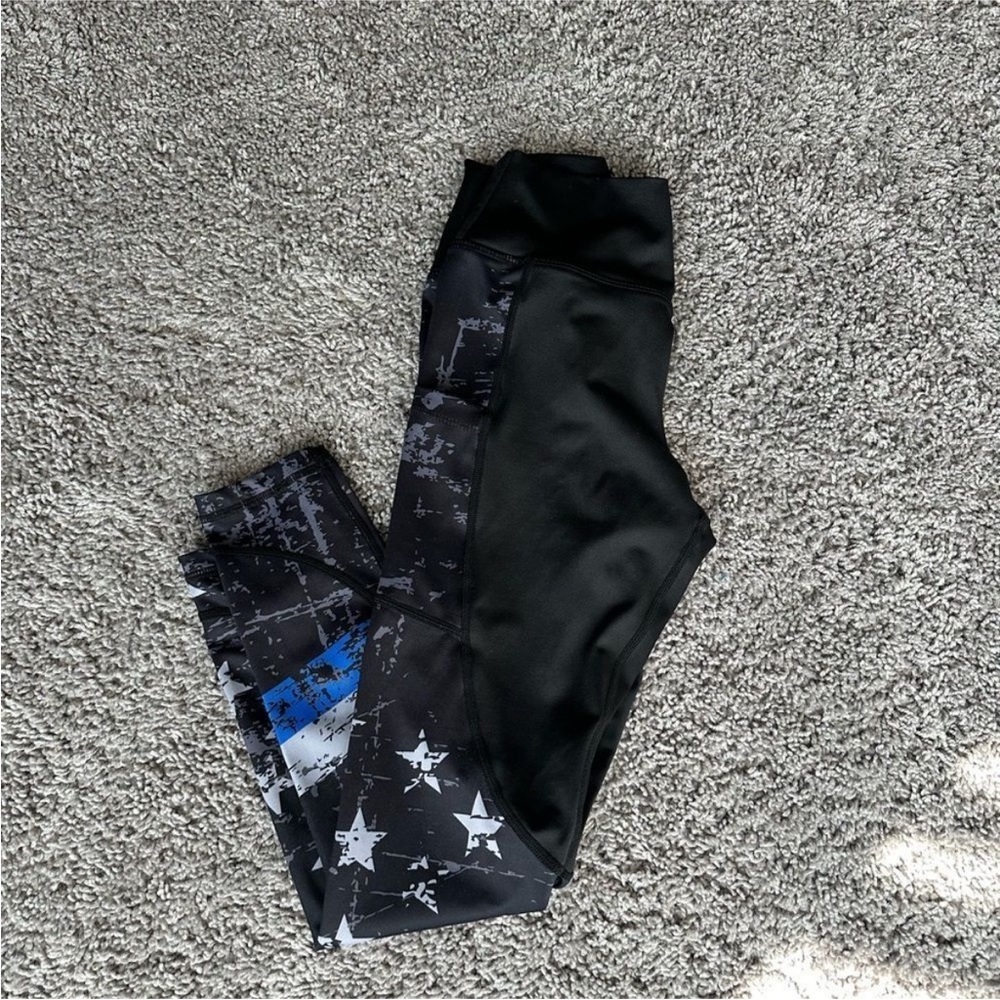 Thin Blue line leggings NWOT